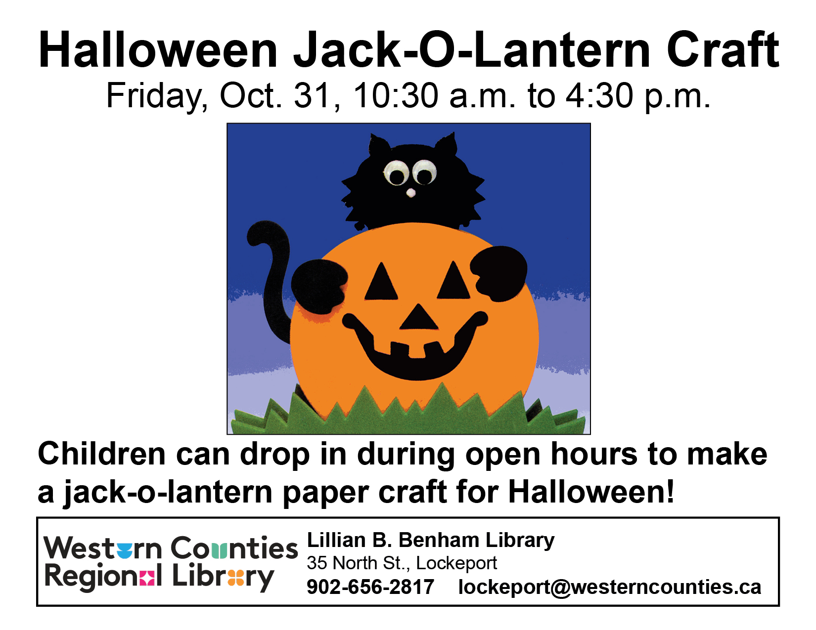 Halloween Jack-O-Lantern Craft
