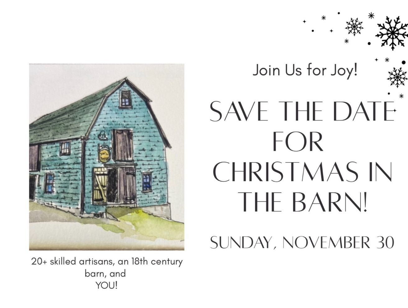 Christmas in the Barn!