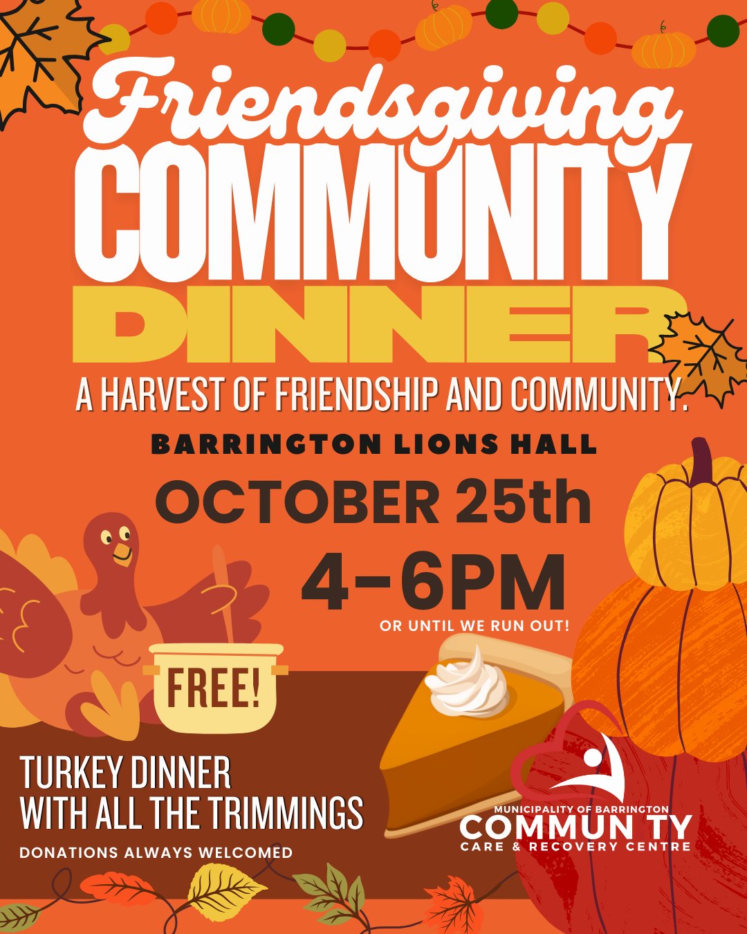Free Friendsgiving Turkey Dinner