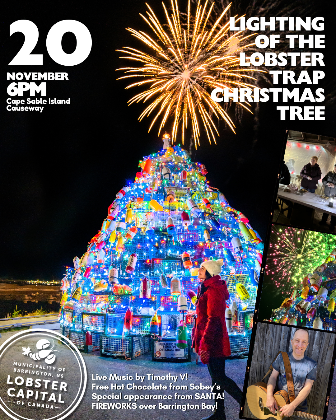 Lighting of the Lobster Trap Christmas Tree