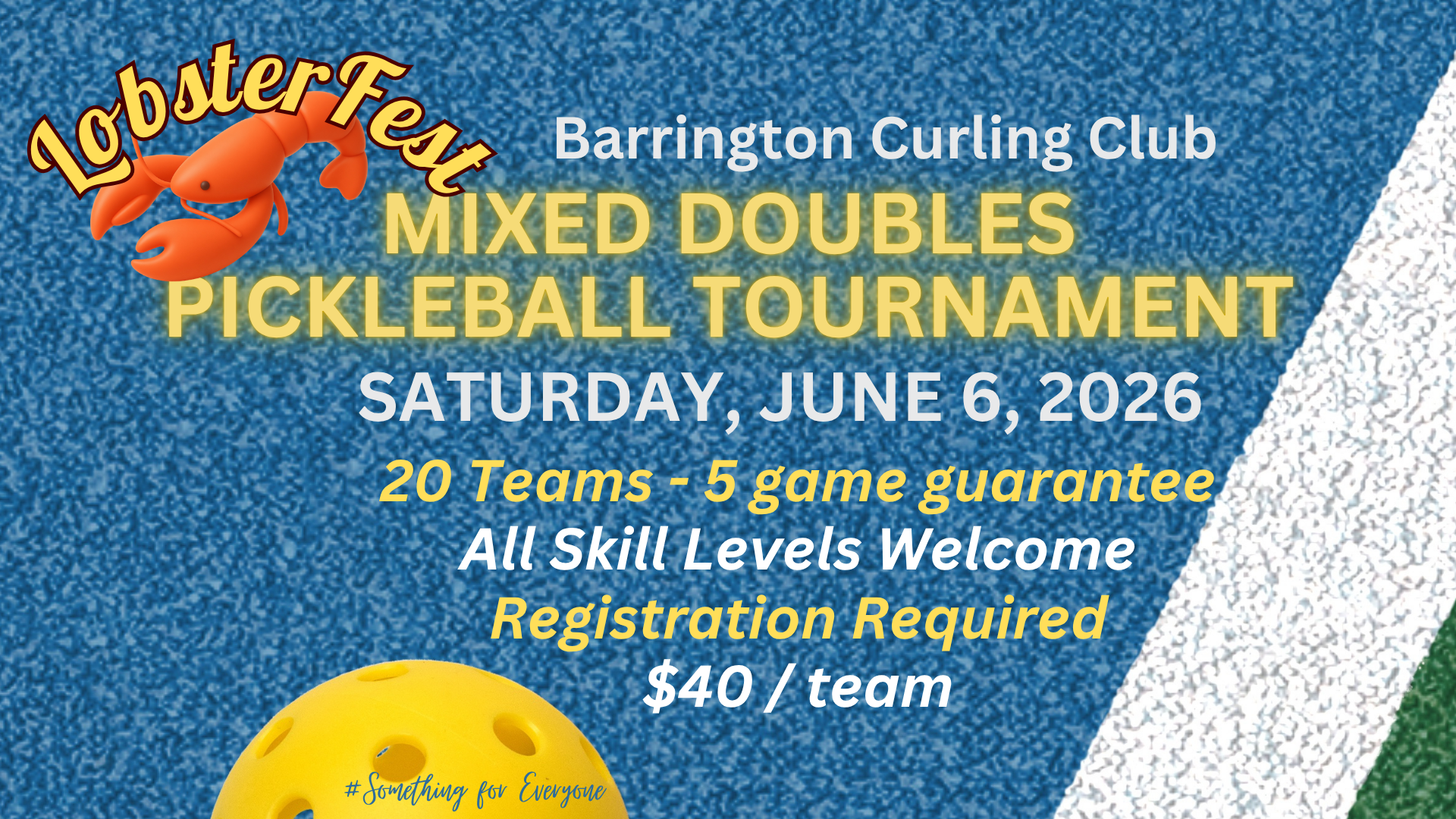 LobsterFest Mixed Doubles Pickleball Tournament