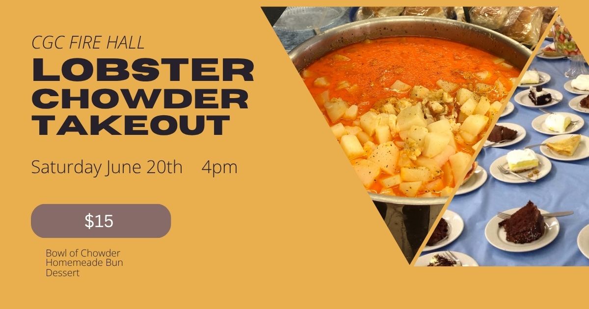 CGC Fire Hall Lobster Chowder Take Out