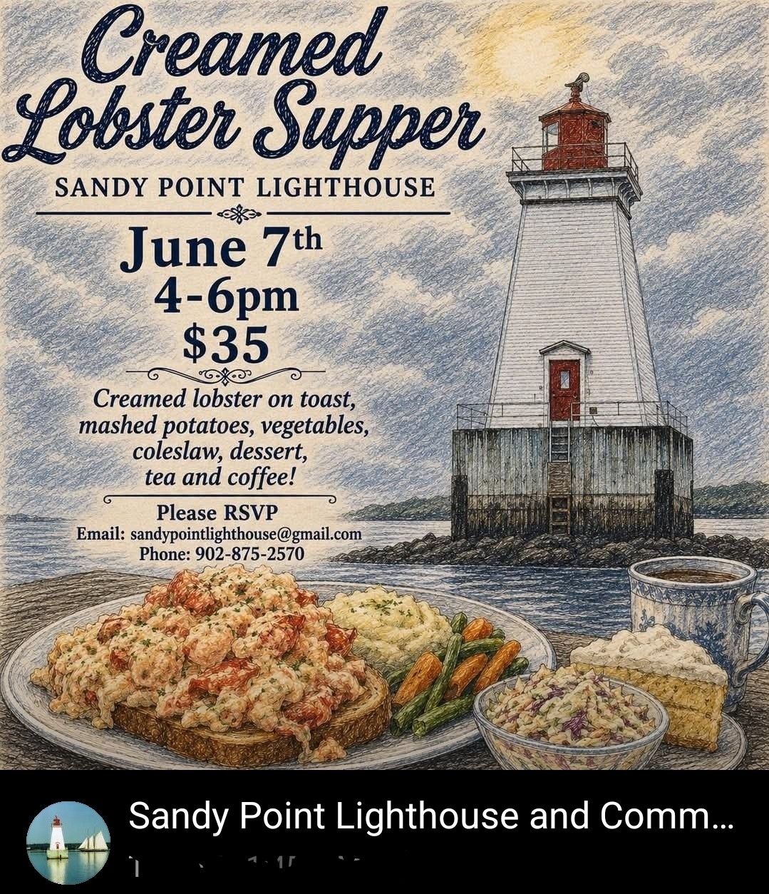 Creamed Lobster Supper
