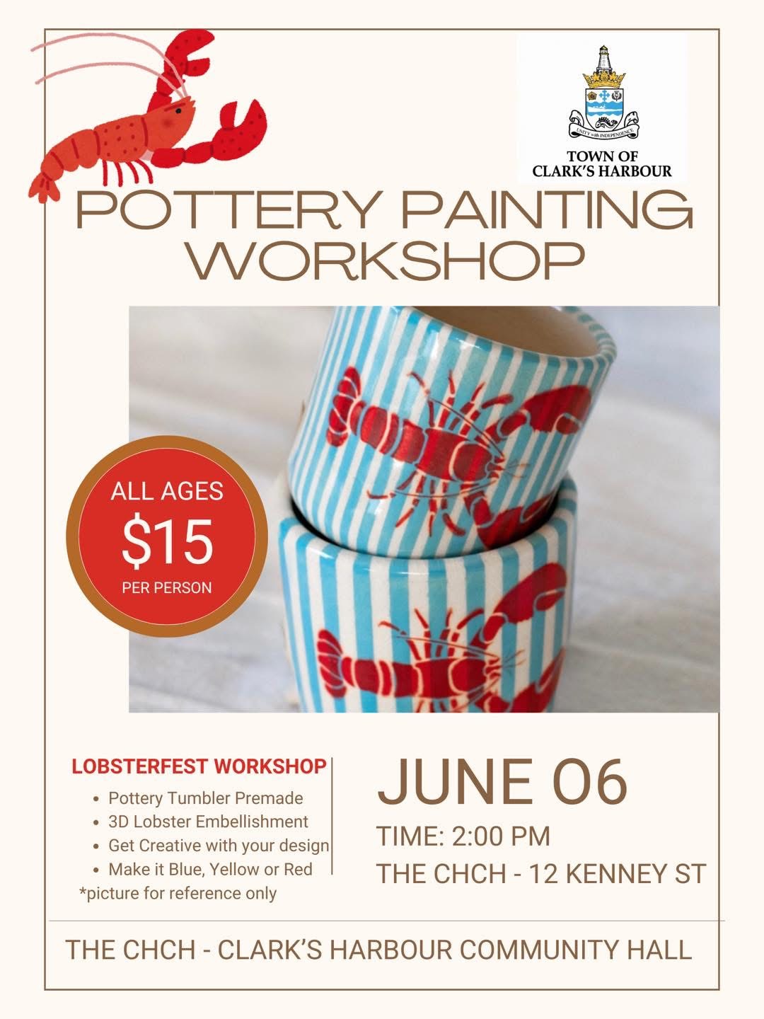 Lobsterfest Pottery Class