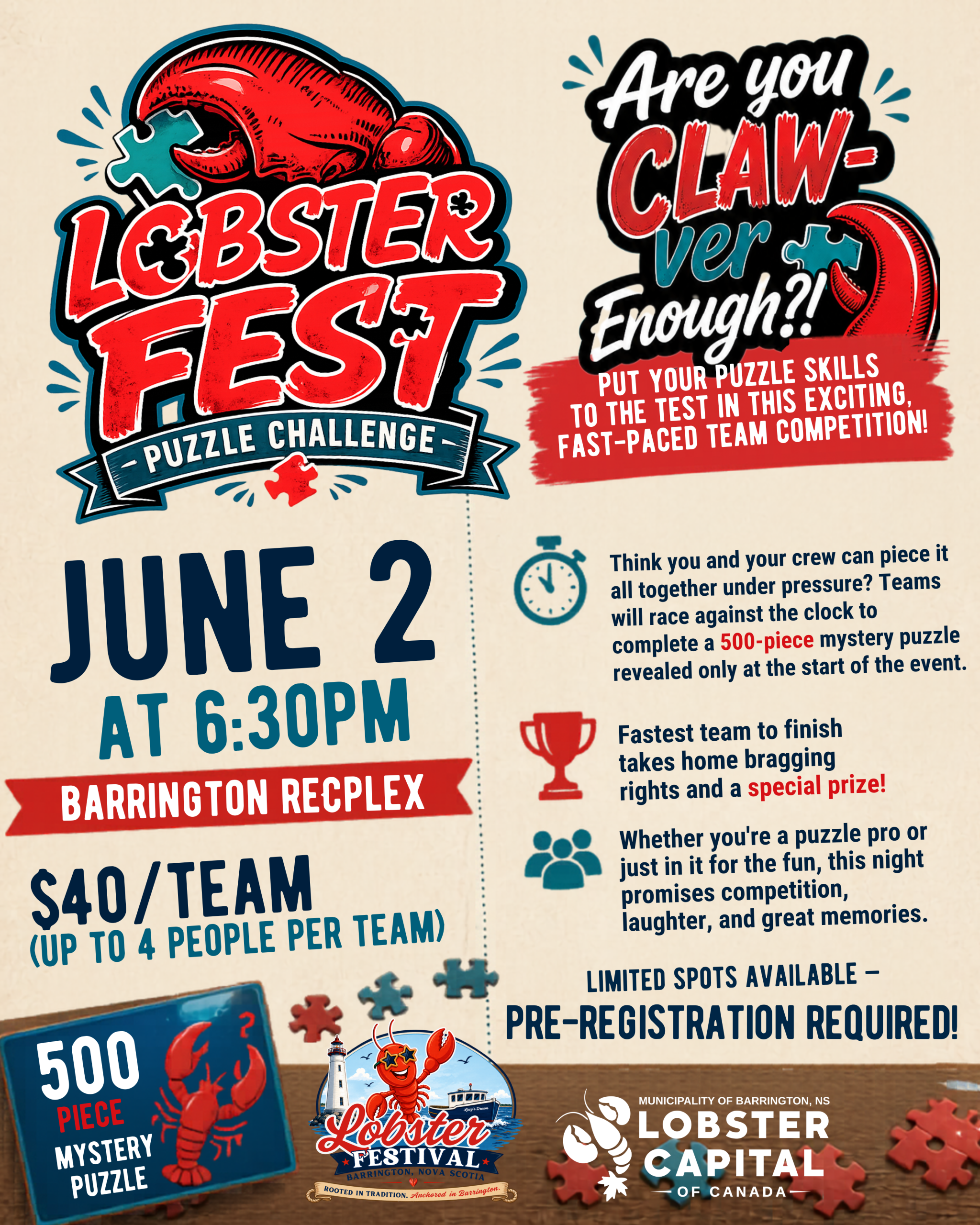 Lobster Fest Puzzle Challenge