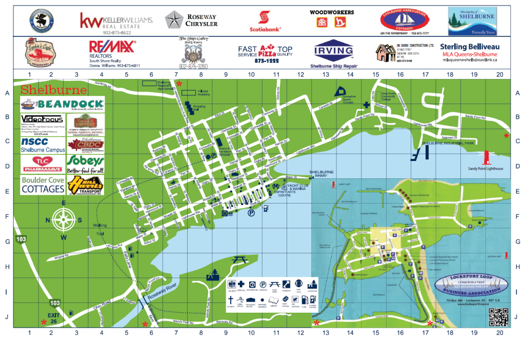Town of Shelburne and Lockeport Visitors Map