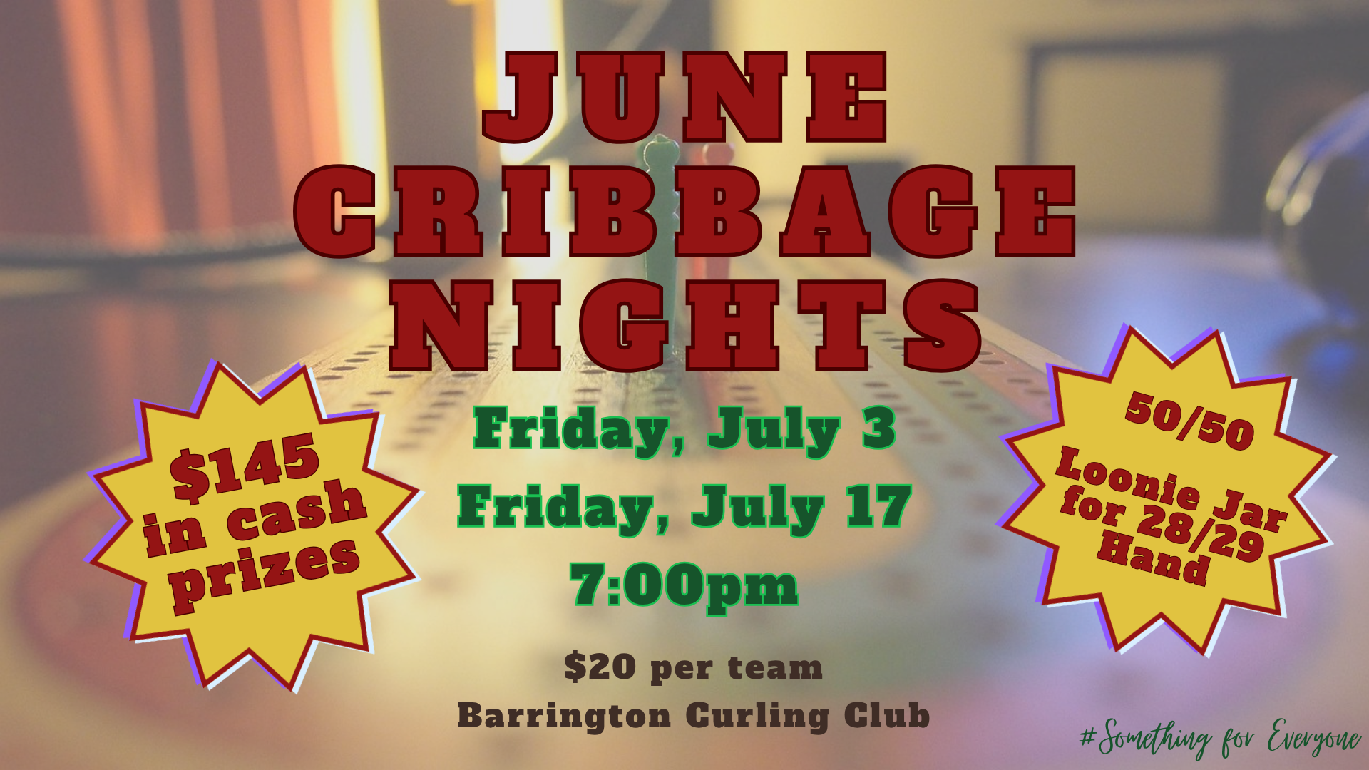 Crib Night at Barrington Curling Club