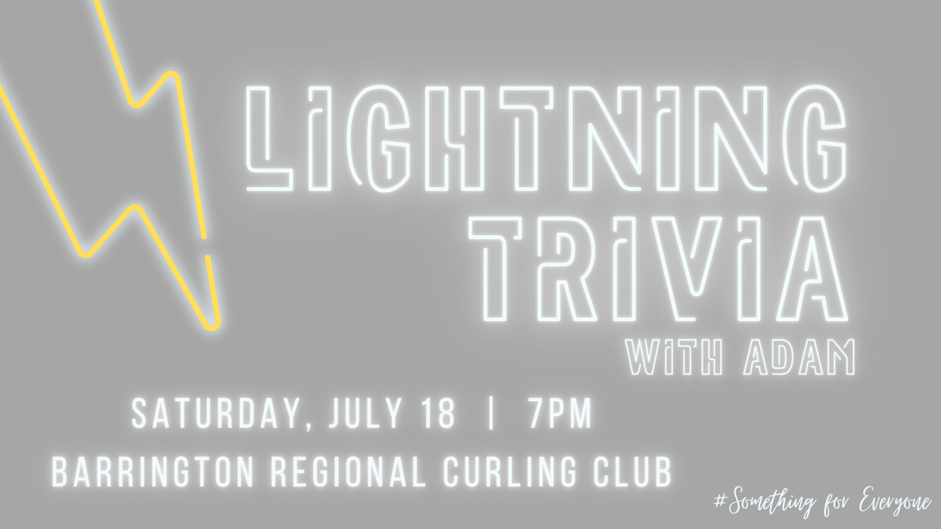 Lightning Trivia with Adam!