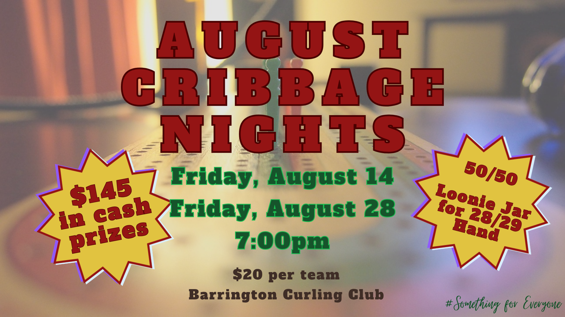 Crib Night at Barrington Curling Club
